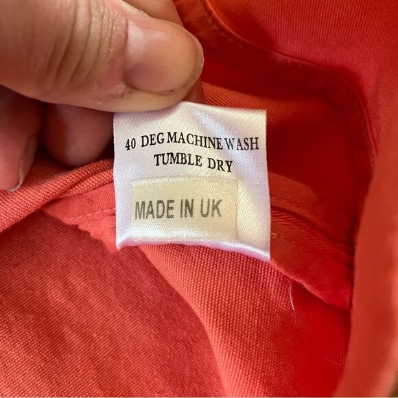 Preen Thornton Bregazzi Coral Pink Cotton Tailored Structured Sundress Large - Picture 7 of 15